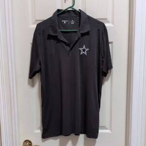 Antigua Men's Dark Gray Dallas Cowboys Polo Shirt Size XL